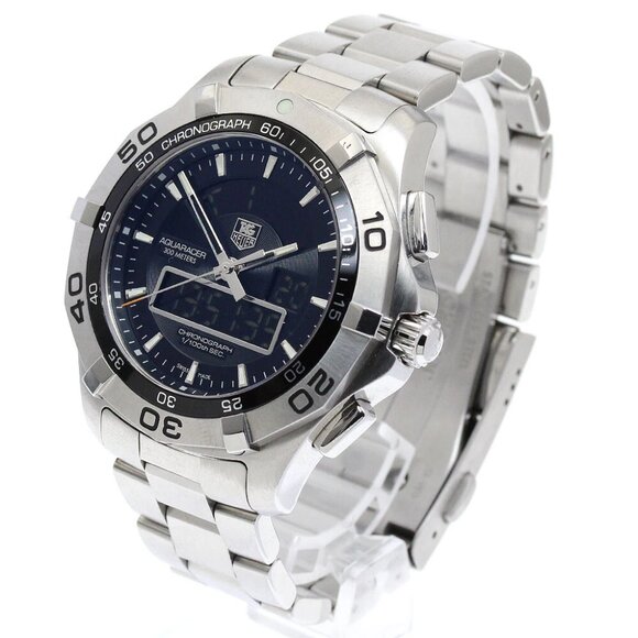 TAG HEUER Aqua Racer Chronometer CAF1010-0 black Dial Quartz Men's Watch